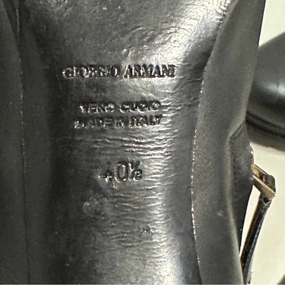 Giorgio Armani Black Ankle Booties - Picture 5 of 9